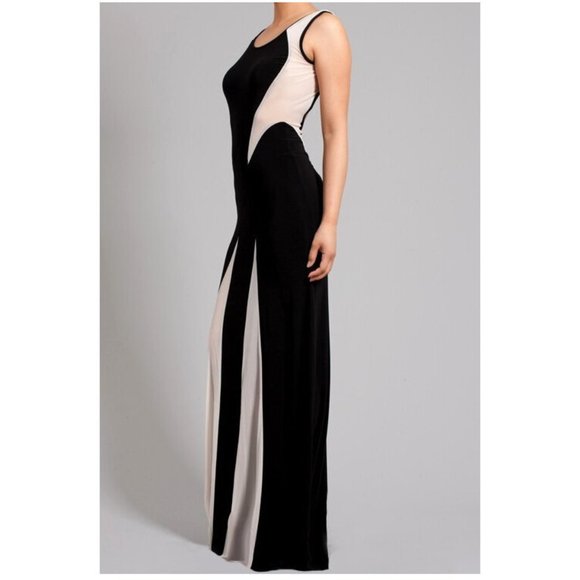 Black Ivory Mesh Hourglass Mermaid Maxi Dress - Picture 3 of 6